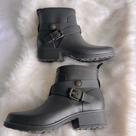Lucky brand ankle rain boots Olive green - Picture 1 of 6